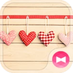 natural heart theme android application logo